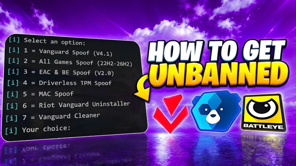 HWID Spoofer Guarantees Permanent Unban in Any Game with TPM Bypass and No Windows Reset